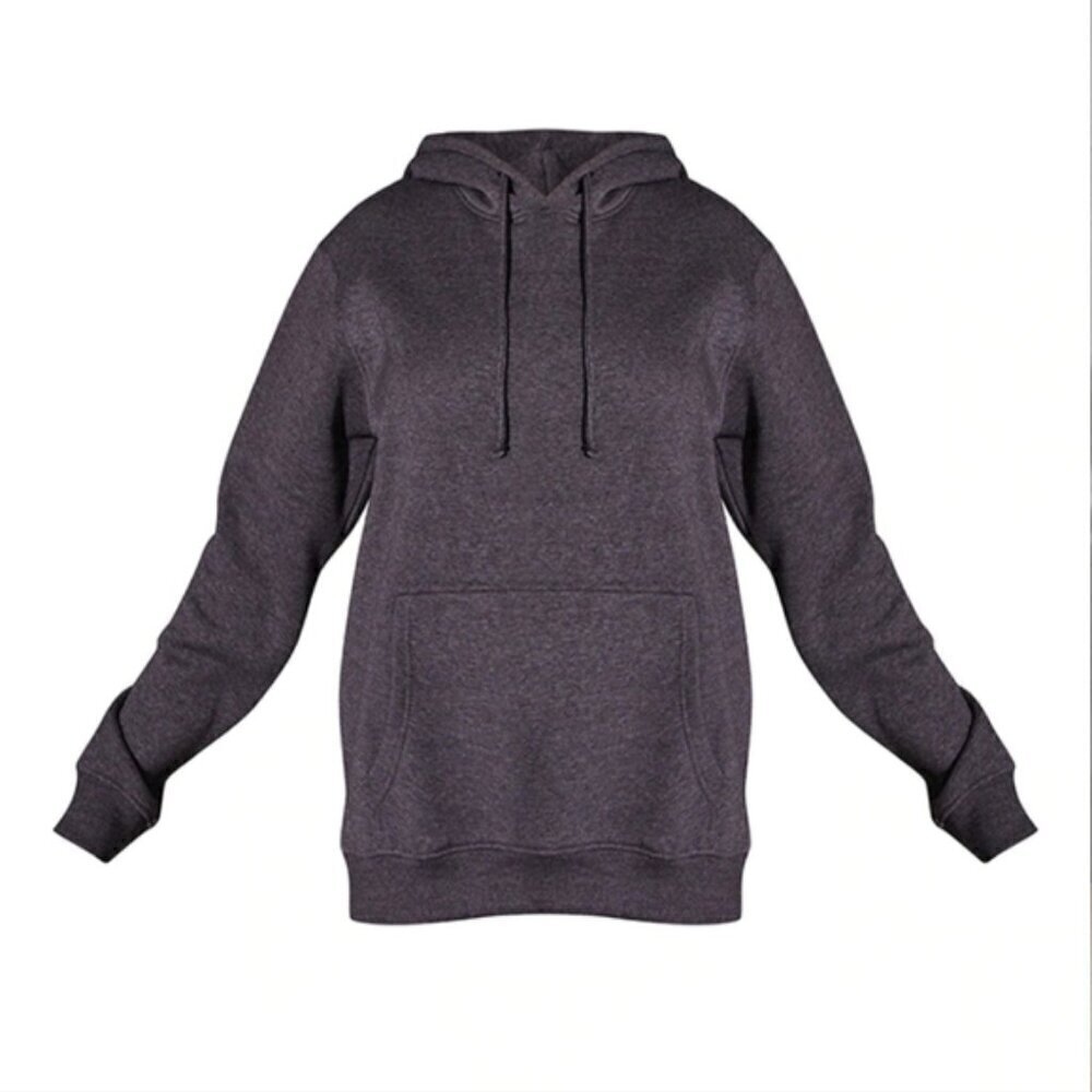 PLT Recycled Charcoal Oversize Sweat Hoodie L NWT Gray Black